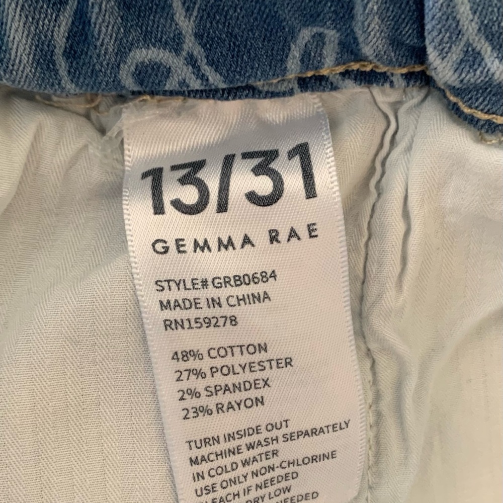 Gemma Rae Drawstring Graffiti Jeans - Picture 8 of 8